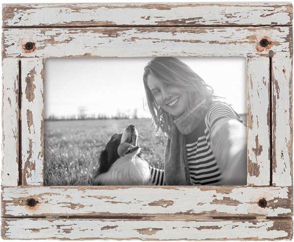 Foreside Home & Garden FFRD06190 White 4X6 Heartland Photo Frame
