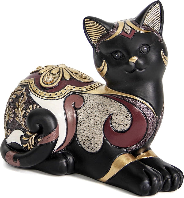 Smadeer Black Cat Statue for Home Decor, Cat Figurines Room Decoration for