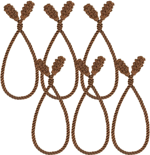 Shappy Christmas Garland Banister Ties, Reusable and Flexible Twist Ties for Home Decoration, 6 Pieces