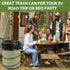 Hard Bottom Collapsible Garden Bag, 45 Gallon Pop Up Trash Can for Camping, Reusable Yard Waste Bags for Patio, Leaf,