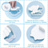 Set 6 3D Baby Shower Cookie Cutter Piece Stampers Molds DIY Fondant Decorating for Kids' Birthday Party Kitchen Tools
