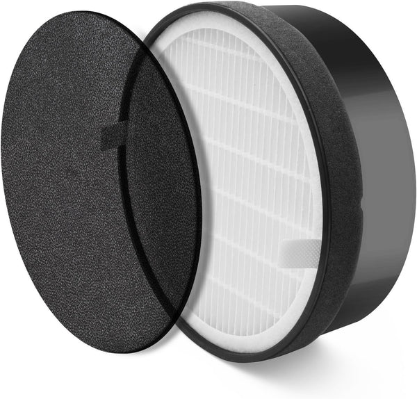 Nispira LV-H132 True HEPA Air Filter with Carbon Pre Filter Replacement for Air Purifiers LV-H132