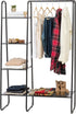 IRIS USA Clothes Rack with 4 Metal Shelves, Freestanding Clothing Racks for Easy Assembly and Storage
