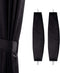 StangH Black Curtain Tie Backs for Drapes, Thick Plush Velvet Holdbacks for Living Room Bedroom Curtains