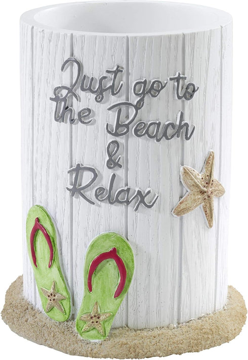 Avanti Linens Tumbler, Countertop Cup for Bathroom or Kitchen, Beach Inspired Decor (Beach Mode Collection)