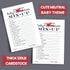 Airplane Baby Shower Games for Boys, Word Scramble Activity, 25 Cards, Adventure Theme in Red and Blue