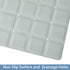 35.8 17.7) Webos Foldable Silicone Bathtub Mat: Jumbo Size Heavy Duty Safety Bath Mat for Tub Without Suction Cups Non