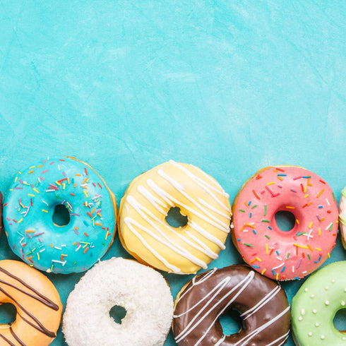 10PCS Non-Stick Individual Donut Pan for Baking, Sturdy Anodized Aluminum Alloy, DIY Doughnut Cake Mould Bakery Tools