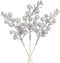 Lvydec 16pcs Christmas Glitter Berries Stems, 7.8" Artificial Picks for Christmas Tree Ornaments & DIY Wreath