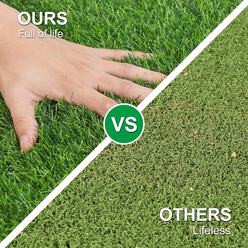 OLanto 36 59 Artificial Grass Mat, Turf Grass Front Door Mats Outdoor/Indoor, Realistic Fake Grass Rug for Dog