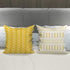 YCOLL Pillow Covers 18x18, Set of 4, Modern Sofa Throw Pillow Cover, Decorative Linen Fabric Geometric Pillow Case