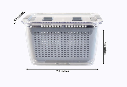 Kitchen Spaces Colander Bin, Medium, Gray - Model 1465A6-AMZ