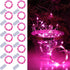 WATERGLIDE 12 Pack Valentine's Fairy Lights Battery Operated (Included), 7 ft 20