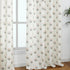 2 Sets Pink Curtains Panel for Bedroom Girls Nursery,Light Blush Pink and Green Floral Boho Cute Sheer Curtains