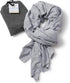 Bucky Jersey Stripe Comfort Travel Accessories Blanket Scarf, Gray Stripe, One Size