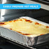 MontoPack Aluminum Foil Pans, Half Size Roasting Chafing Pan, 10 Pack of 9x13 Tins for Cooking and Catering