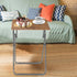 Required,15 18.9in(Yellow Brown,1pcs) Tv Trays Folding Tv Table, Dinner Table for Eating with Sturdy Metal Frame, Small