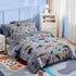 5 Set Set Nesker Pcs Comforter Twin Size, Construction Vehicles Car Bedding for Kids Teen, Town Tree Truck Bedding