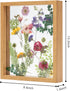 33 Set, 8x10 Twodays Birth Flower Mother's Day Craft Kit for Mom/Grandma - Real Pressed Flowers Art DIY With Double
