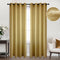 KOUFALL 96 Inches Long Gold Curtains for Dining Room Windows, Sheer Shimmer Retro Art Deco Living Room & Bedroom