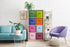 Sorbus Fabric Storage Cubes, 8 Foldable Bins for Organizing Pantry, Toy Box, 11 Inch Collapsible Cube Baskets