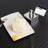 Uncle Jack Square Food Forms - Presentation Cooking Molds with Press, Stainless Steel Biscuit Dough Cutters