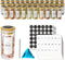 SpaceAid 36 Pcs Spice Jars with Bamboo Lids and Labels, Empty 4oz