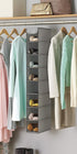 8 Closet Whitmor Hanging Shoe Shelves - Section - Organizer - Grey