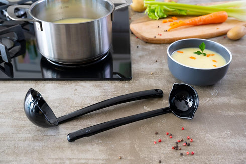 Soup and Sauce Ladle Set of 2, Durable Heat-Resistant Kitchen Utensils, Made in USA, Dishwasher Safe