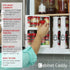 Cabinet Caddy Spice Rack Organizer for Cabinet - Slide & Rotate Kitchen Organizers - 2 Double-Decker Shelves - Non-Skid