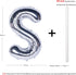 Letter Balloons Silver S - 40 Inch Giant Jumbo Helium Foil Mylar for Party Decorations