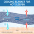 CHOSHOME Cooling Blanket for Hot Sleepers, Lightweight Summer Cold Thin Blanket for Bed, Soft Throw Size, Blue