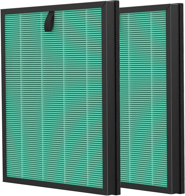 iSingo MKD05 Air Filter Replacement Compatible with MKD05 Air Purifier, 4-in-1 H13 True HEPA Filter, 2 Pack