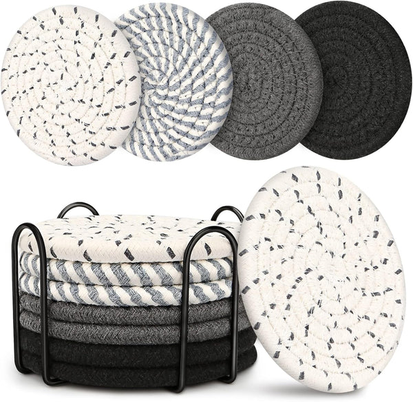 Coasters for Drinks, Coasters Set of 4 - Color, 8 Pack Coaster