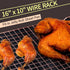 Briout 2-Pack Cooling Rack for Baking, 16x10 Inches Thick Wire Cookie Rack for Cooking, Roasting, Grilling