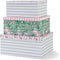 SLPR Decorative Cardboard Storage Boxes with Lids - Set of 3: Pink Flamingo Paperboard Nesting Gift Boxes, Palm Leaves