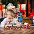 Yulejo Christmas Train Painted Wooden Christmas Decoration Mini Christmas Tree Train Christmas Decorations Wood Train