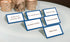 Tented Place Cards - 50 Pack Folded Cards for Weddings, Buffet Labels, Banquet Tables, Cocktail Parties, Name Cards