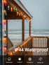 8.5Ft 10 Summer Multicolor Beach Flip Flop String Lights, Beach Themed Outdoor Party Lights with Multicolor Slipper