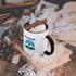 3dRose Two Tone Mug, This Is How I Roll Cart Golfing Design, 11 oz, Black/White