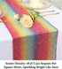 12x72-Inch 72 Inch DUOBAO Rainbow Sequin Table Runner Coffee Table Runners Dining Home Decor Christmas Runners