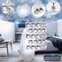Wall Fragrance Plug in with Night Light, Compatible with Bath & Body Works WallFlower Fragrance, Wall Plug Essential Oil Diffuser with Nightlight for Home, Office (Irregular Rhinestone, White)