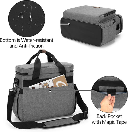 CURMIO Coffee Maker Travel Bag for Keurig K-Mini, Carrying Case with Multiple Pockets for K-Cup Pods