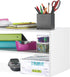 31" 2-Shelf Whitmor Stackable Extra Wide Storage Organizer, White