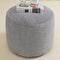 Homlazeezy Round Stuffed Pouf Ottoman for Foot Rest, Faux Fur Poufs with Foam