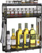 Docnest 3 Tier Wall Mounted Spice Rack with 9 Hooks-2 Installation Ways
