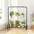Josmimic 40'' 3 Plant Stand Outdoor Tall Plant Shelf For Patio Metal Plant Rack Flower Pot Clearance With Hooks