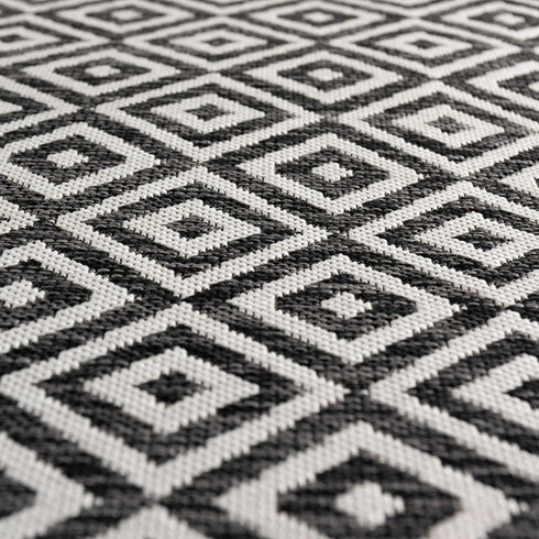 Unique Loom Jill Zarin Outdoor Collection Area Rug - Costa Rica, Charcoal Gray/Ivory (2' 2" x 3' 1" Rectangle)