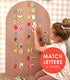 Curious Columbus Toddler Magnets Set of 52, Includes 26 Large Foam Food Pieces and 26 ABC Alphabet Letters
