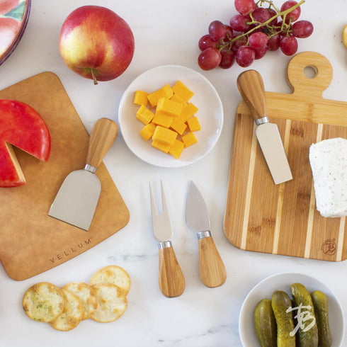 Totally Bamboo 4-Piece Cheese Tool Set, Charcuterie Board Accessories by Totally Bamboo